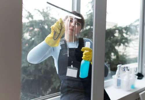 Nettoyage de vitres intérieures et extérieures aux Herbiers